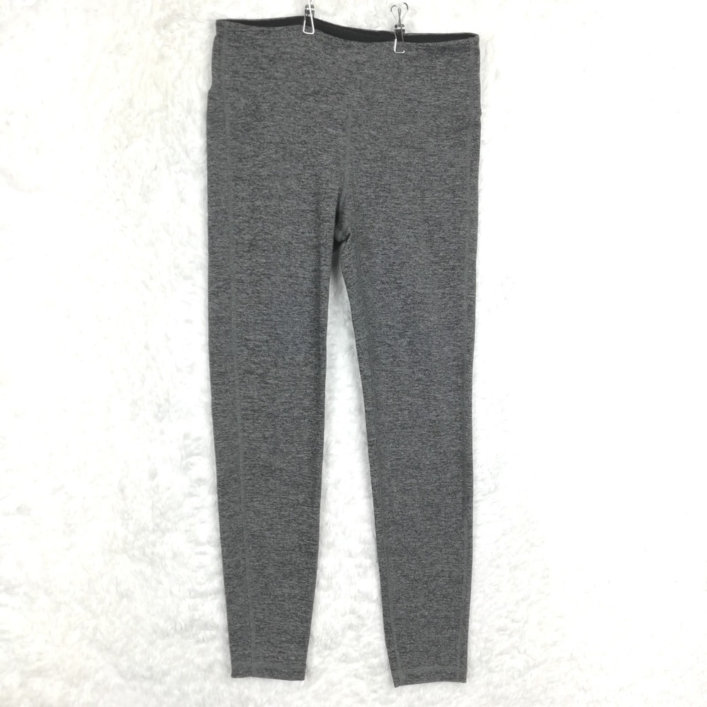 Footjoy FJ Womens Pants Legging Gray Heather Mid Rise Stretch Reflective S